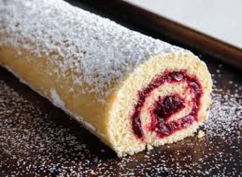Jam Roll Cake
